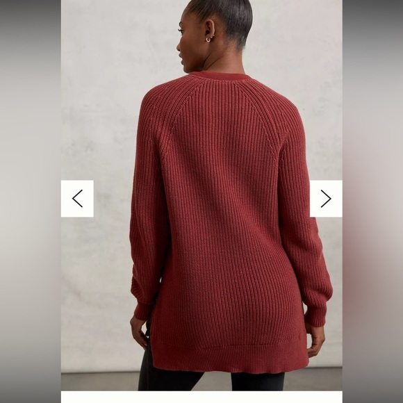 Varley Matteson Pullover red sweater size S - Picture 2 of 7